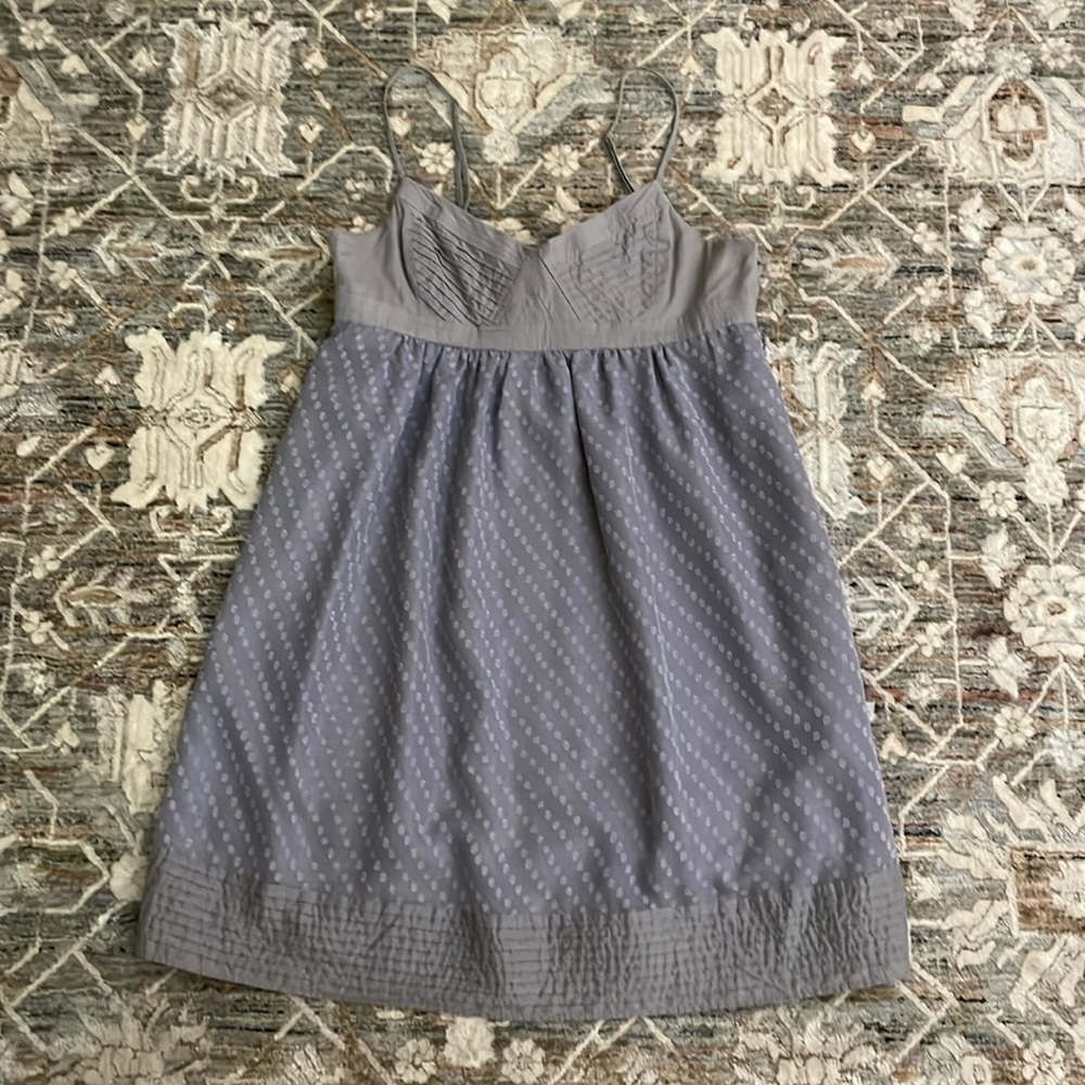 Vintage grey babydoll slip mini dress